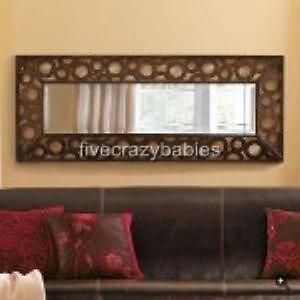Extra Long Wide Contemporary Wall Mirror Modern Large Circles Neiman