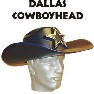 NFL Foam Hat Cowboy Head, Dallas Cowboys, NEW