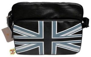 DAVID JONES Union Jack Black Cross body Shoulder Bag Retro England UK