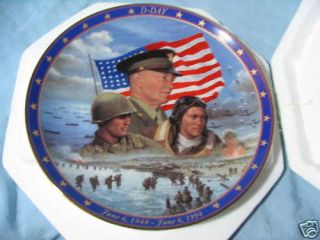 DAY COLLECTOR PLATE World War II A Remembrance
