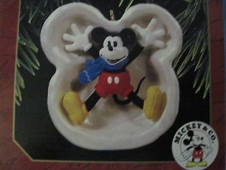 1997 Hallmark MICKEYS SNOW ANGEL Ornament MICKEY MOUSE Disney ★FREE
