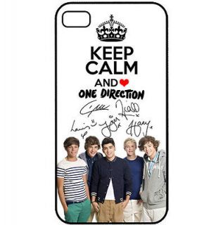 Up All Night Autograph Keep Calm and Love One Direction 1D iPhone 4 4s