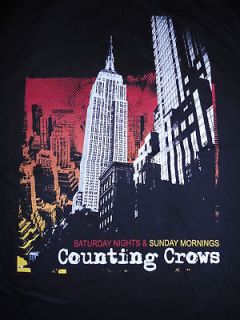 COUNTING CROWS 2008 Tour T Shirt **NEW music band concert tour slim