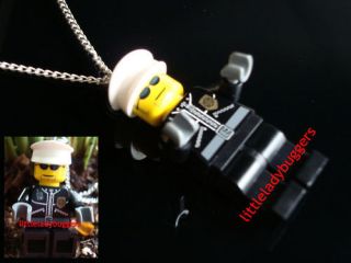 POLICE LEGO NECKLACE LAW ENFORCEMENT CHRISTMAS GIFT