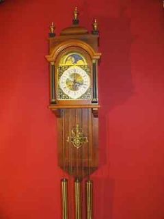 Prestigious old Dutch clock westminster with moon phase big ben