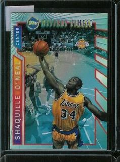 1996 97 TOPPS MYSTERY FINEST BORDERLESS REFRACTOR SHAQUILLE ONEAL SP