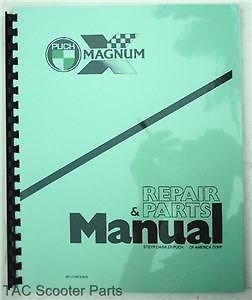 Puch Magnum X Moped Service and Parts Manual 1979