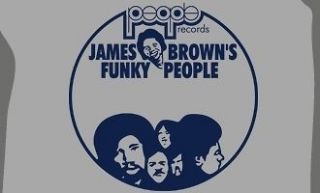 PEOPLE RECORDS T SHIRT JAMES BROWN SOUL FUNK JBS 45