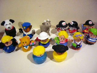 Lot of 14 Assorted Fisher Price Mattel Little People Excellent