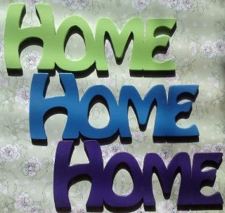 Wooden Word/Letters HOME Wall Plaque Decoration/Art