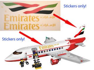 Custom Emirates Stickers for 3182 Passenger Plane Airport 3181 for