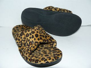 Super Deal  ORTHAHEEL Shoes Womens Relax Slipper Cheetah Print Sz US