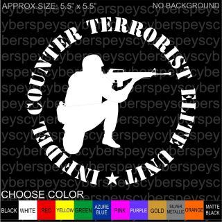 Infidel Counter Terrorist Stickers Car Vinyl Decals