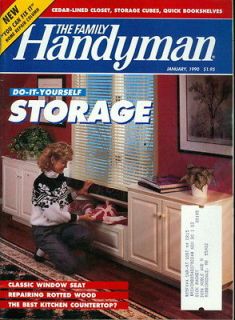1990 Family Handyman Magazine Storage/Classi c Window Seat/Kitchen