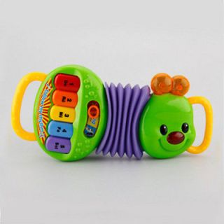 Child Button Toy carpenterworm Accordion 5 buttons