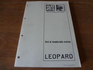 SAME 85 Leopard Tractor Parts Catalog Manual