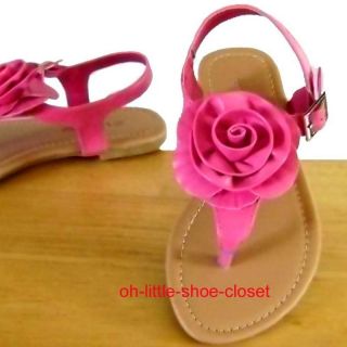 Fuchsia Pink Pageant Gladiator Beach Baby Toddler Girl Sandal Shoes