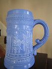 Greentown Glass~Periwinkl​e Blue Stein in mint condition