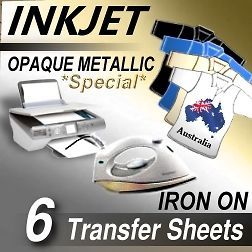 FOIL PRINT INKJET IRON ON HEAT TRANSFER BLANK T SHIRT PRINTER PAPER