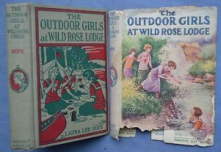 THE OUTDOOR GIRLS AT WILD ROSE LODGE LAURA LEE HOPE ILLUSTRATED HC/DJ