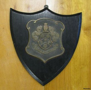 Phi Gamma Delta Vintage Plaque   Oak Wood Emblem Coat of Arms 16 x 18