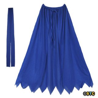 Blue Hero Cape Set ~ HALLOWEEN SUPERHERO MAGICIAN COSTUME PARTY DRESS