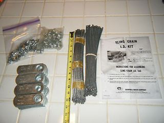 Sling chain I D kit 40 Identification blank plates w uncoated cable