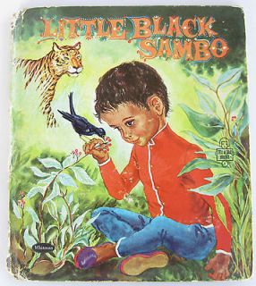 Little Black Sambo Tell a Tale Book Violet LaMont Vintage Whitman