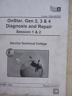 2003 GM On Star Gen 2 3 4 Diagnosis Repair Service Training Manual
