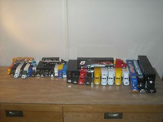 NASCAR CAR HAULER 30 PCS LOT VARIOUS SCALES 1980s 2000s 164 143