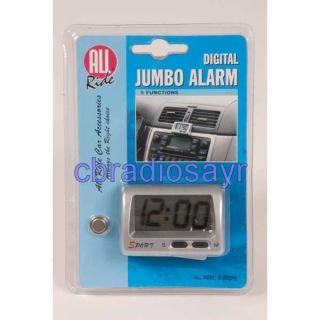 All Ride Digital Jumbo Alarm Clock Dashboard Mounted