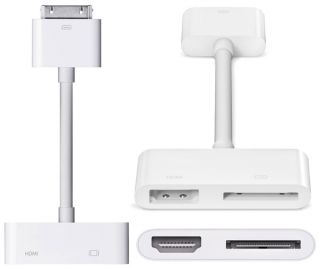 Digital AV HDMI Adapter to HDTV for Apple New iPad 2 3 iPhone 4S 4G