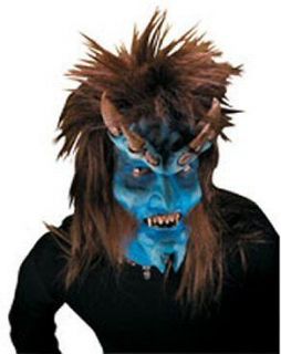 Brimstone Blue Demon Devil Halloween Costume Makeup Latex Prosthetic
