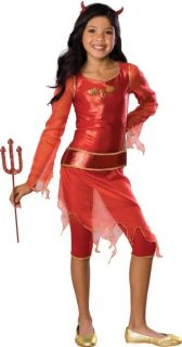 New Kids Child Halloween Costume Bratz She Devil Outfit