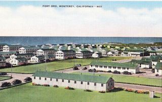 Postcard Fort Ord, Monterey, California Early