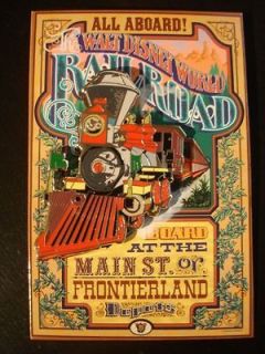 Disney Pin WDI Attraction Poster Pin Card Walt Disney World Railroad
