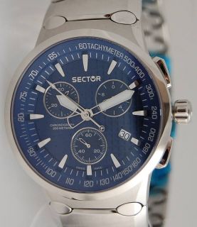 Mens Sector Series 700 Blue Dial Chronograph Tachymeter Sport Watch