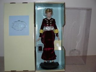 Princess Diana Doll of Loveliness, Porcelain NRFB COA Has Hang Tag