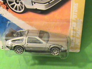 HOT WHEELS BACK TO THE FUTURE TIME MACHINE DELOREAN 2011 NEW MODELS