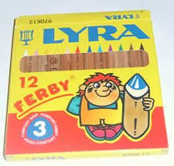 LYRA Ferbys 12 Triangular Colouring Pencils Ferbys
