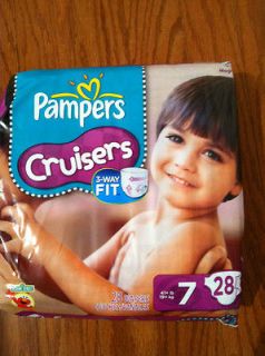 Pampers Cruisers Size 7 Jumbo Size 28ct Diapers