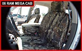 dodge ram CAMO REALTREE seatcovers front 40x20x40 FULLY CUSTOM