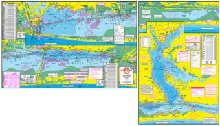 Laguna Madre Topographical Fishing Map with GPS Hot Fishing Spots