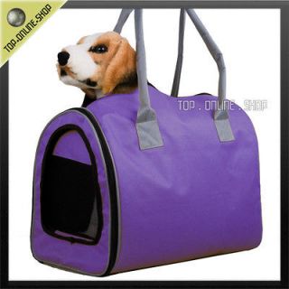 10lb Pet Dog Cat Rabbit Hand Shoulder Carrier Tote Crate Bag Purple