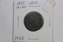 1833 Half cents Cent VF 0YBE