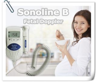 FDA Sonoline B Pocket Fetal Doppler with Free gel 3Mhz Baby Heart