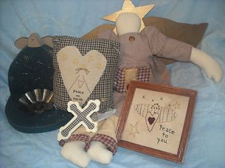 SALE LOT primitive country angel doll decoration 19 christmas