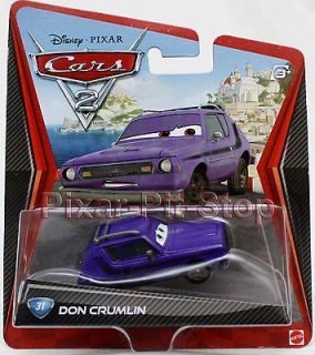 DON CRUMLIN purple gremlin Lemon Disney Pixar Cars 2 diecast #31 GREEN