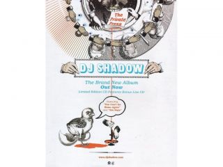 DJ SHADOW THE PRIVATE PRESS LARGE ADVERT