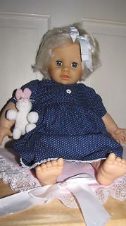 Vintage 1986 Playmates Doll Open & Close Blue Eyes with Real Lashes